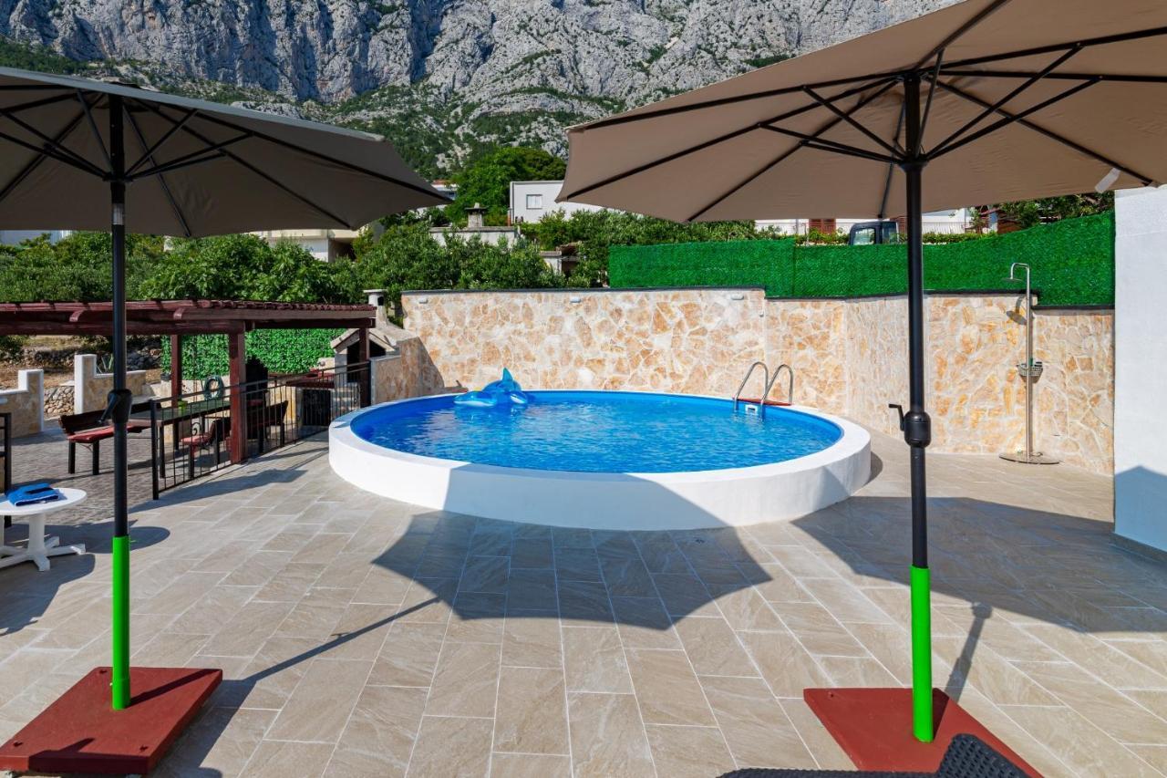 Navis Sea View Apartment With Pool Makarska Exterior photo